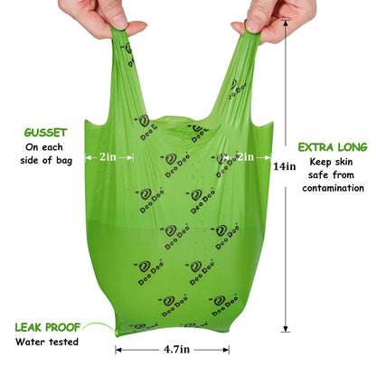 Deodoo Biodegradable Dog Poop Bags Bulk Biobase Scented Poo Bag Degradable Cat Waste Bags Eco-Friendly Doggie Bolsas Caca Perro