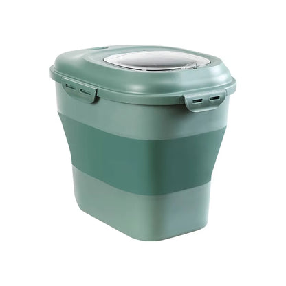 23L Airtight Food Storage Container for Pet Food Dry Cat Food Box Bag Moisture Proof Seal, Measuring Cup Kitten Litter Products
